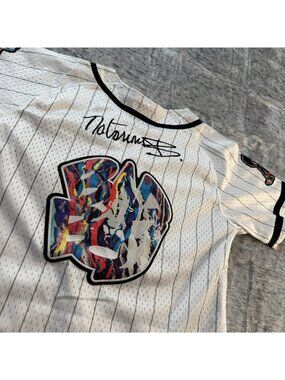 The Notorious B.I.G. Bad Boy Headgear Classics Baseball Jersey Youth L NWT